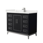 Marlena Bathroom Vanity with Countertop Single Sink Single hole Faucet Setup
