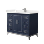 Marlena Bathroom Vanity with Countertop Single Sink Single hole Faucet Setup