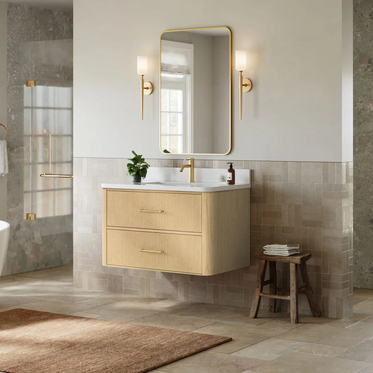Francesca WM Wall Mounted Bathroom Vanity with Single hole Faucet