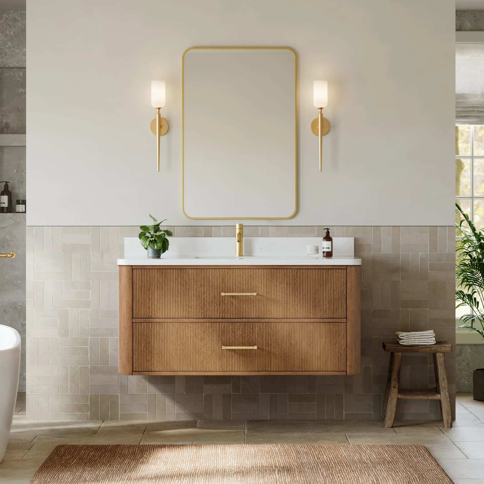 Francesca WM Wall Mounted Bathroom Vanity with Single hole Faucet