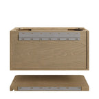 Allamari 36" Single Vanity, Dune Mist w/ Single Hole 3 CM White Zeus Silestone Top