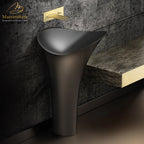 Calla Lily Pedestal Sink
