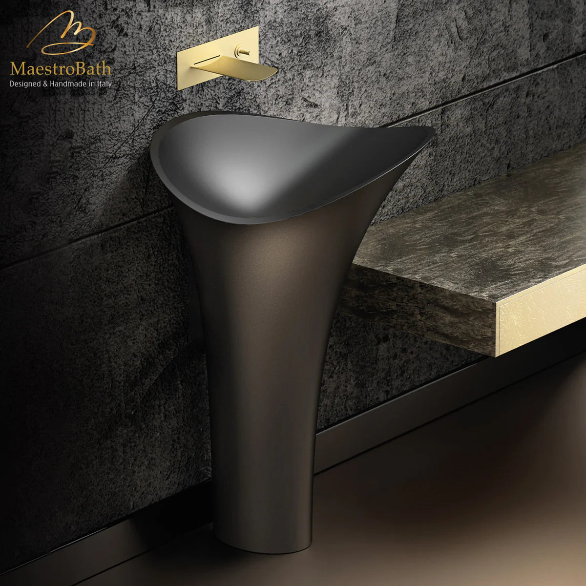 Calla Lily Pedestal Sink