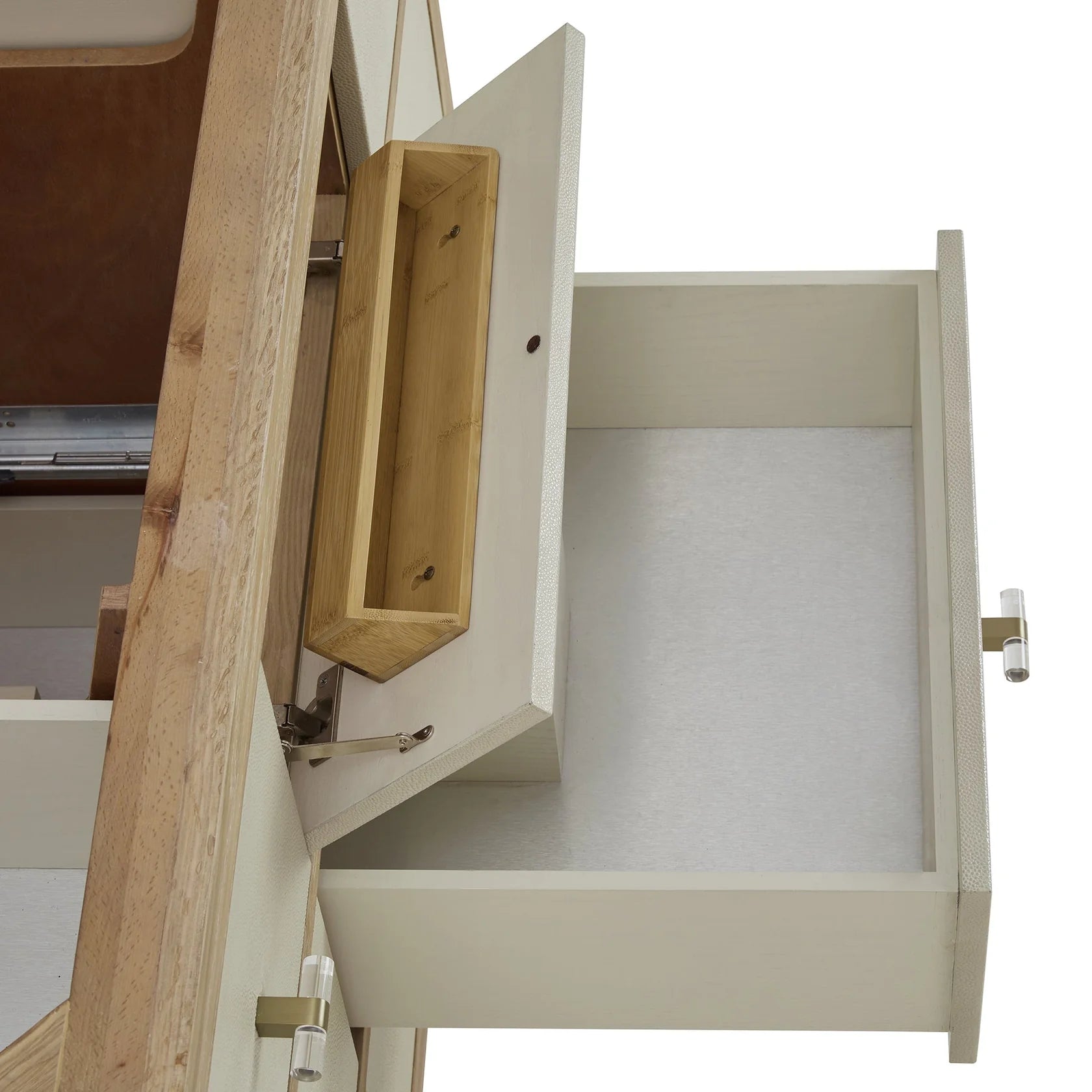 Celeste Single Vanity, Sunwashed Oak with Embossed Shagreen w/ 3 CM White Zeus Silestone Top