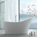 Conner 67 Inch Acrylic Contemporary Slipper Tub - No Faucet Drillings