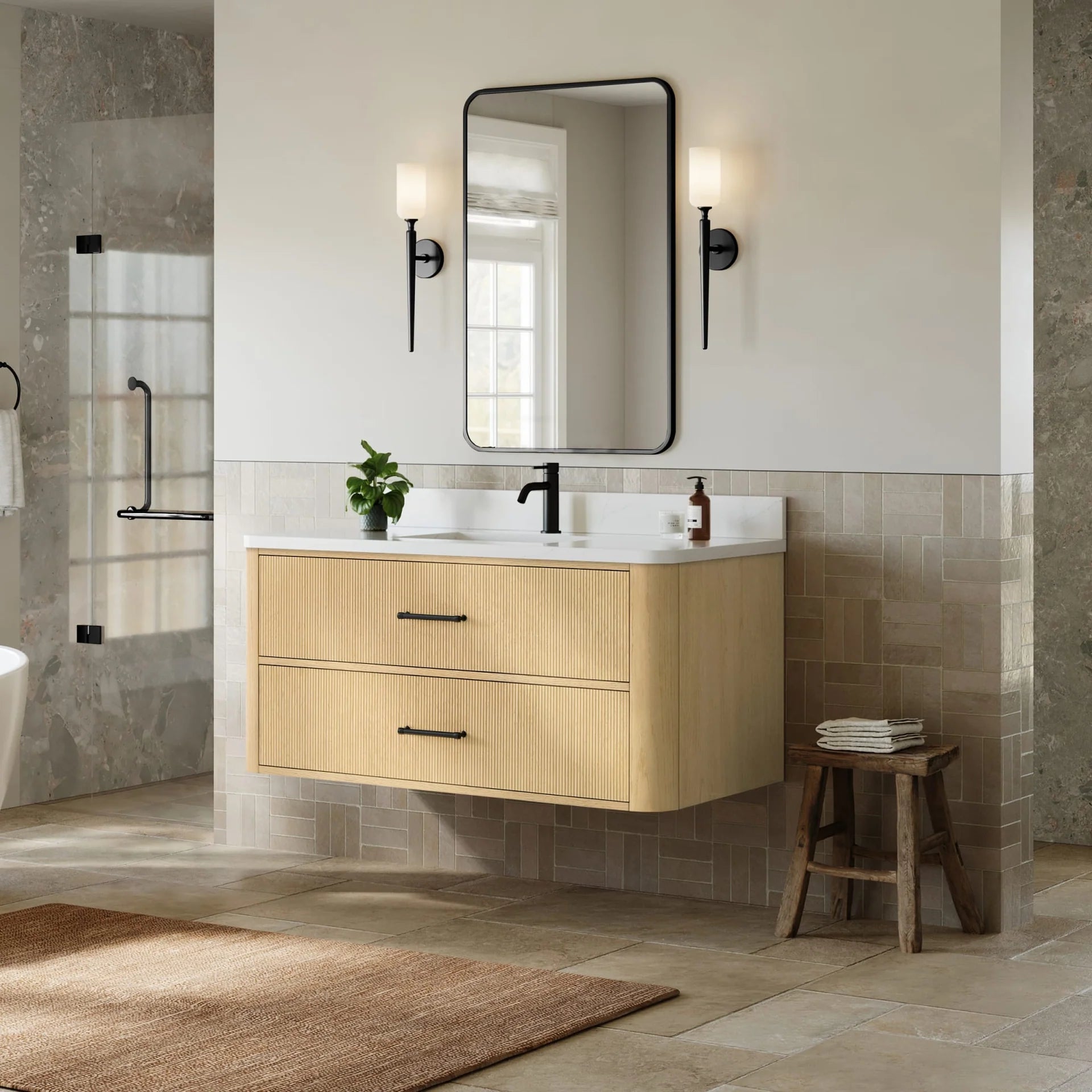 Francesca WM Wall Mounted Bathroom Vanity with Single hole Faucet