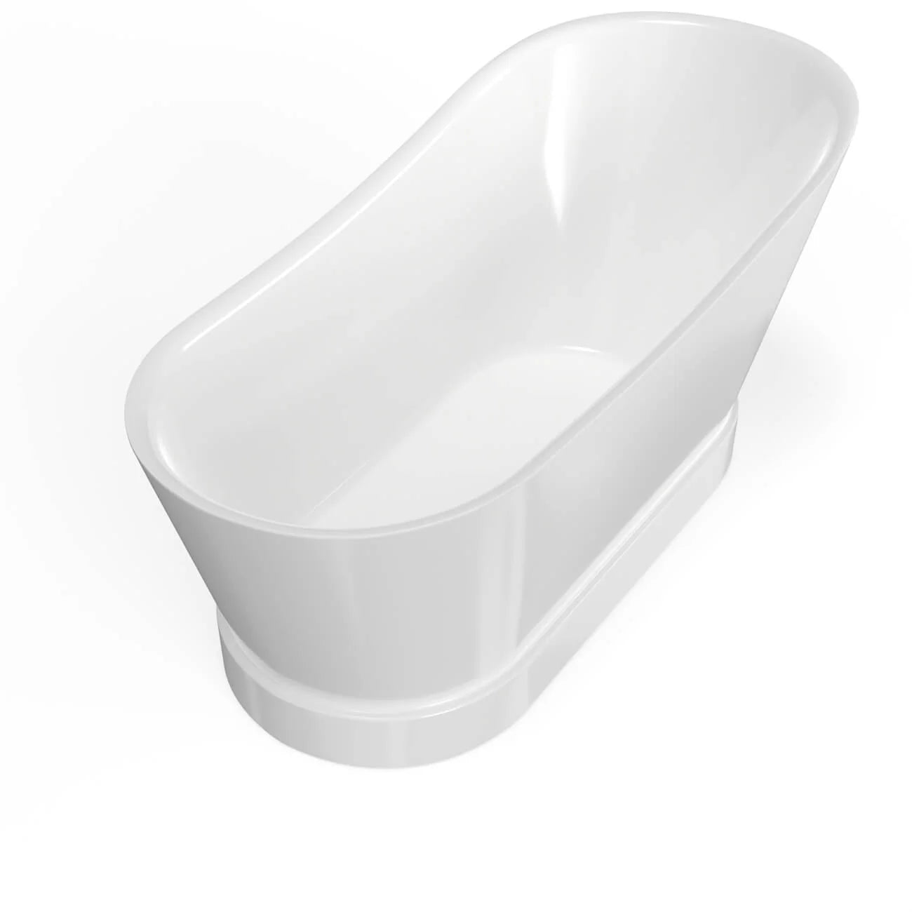 Emryn 67 Inch Slipper Acrylic Freestanding Tub