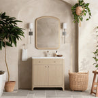 Gracyn Single Vanity, w/ 3 CM White Zeus Quartz Top