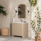 Gracyn Single Vanity, w/ 3 CM White Zeus Quartz Top