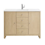 Gracyn Single Vanity, w/ 3 CM White Zeus Quartz Top