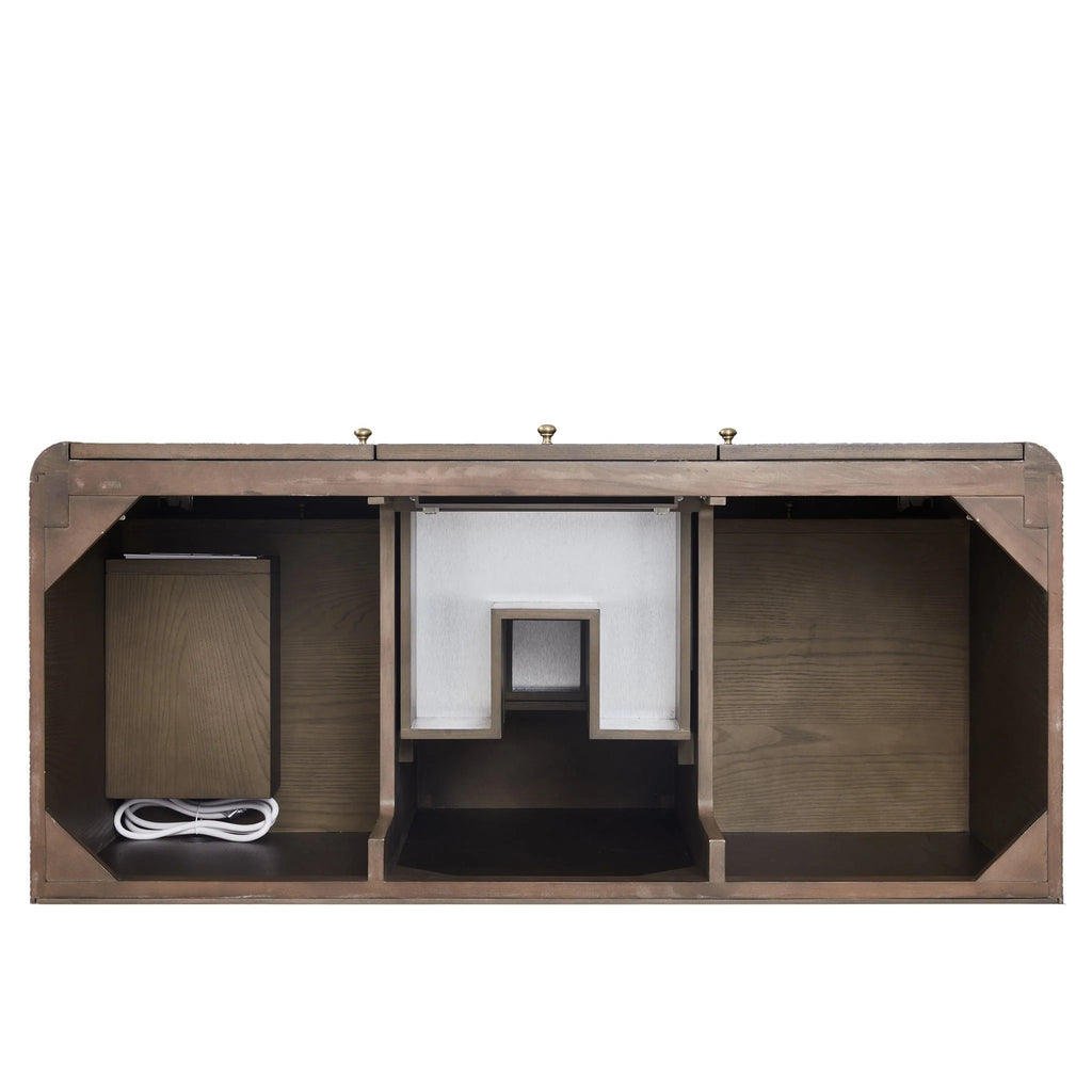 Gracyn Single Vanity, w/ 3 CM White Zeus Quartz Top