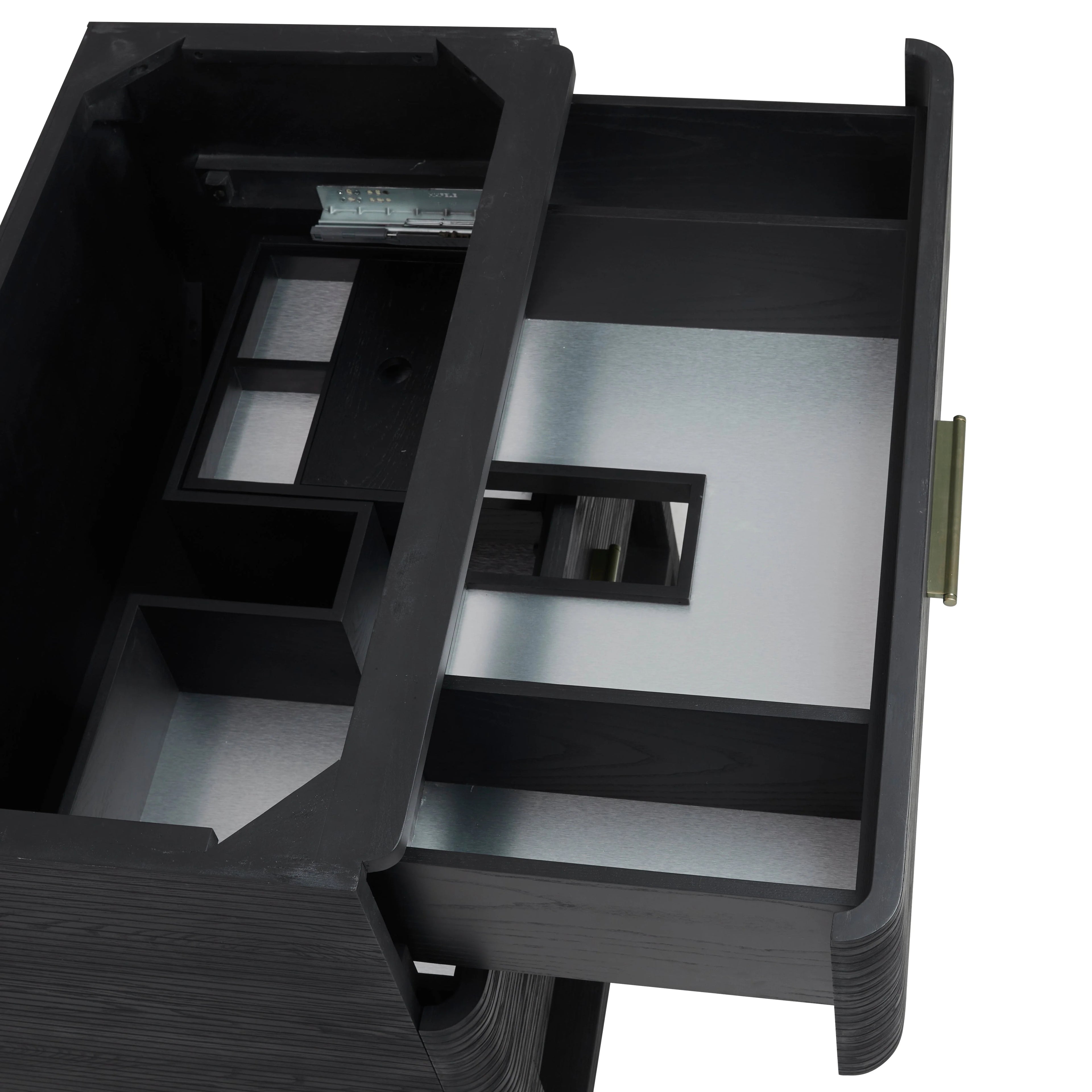 Lucian Single Vanity, 3 CM White Zeus Silestone Widespread Top