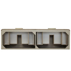 Lucian 72" Double Vanity, w/ 3 CM White Zeus Silestone Top
