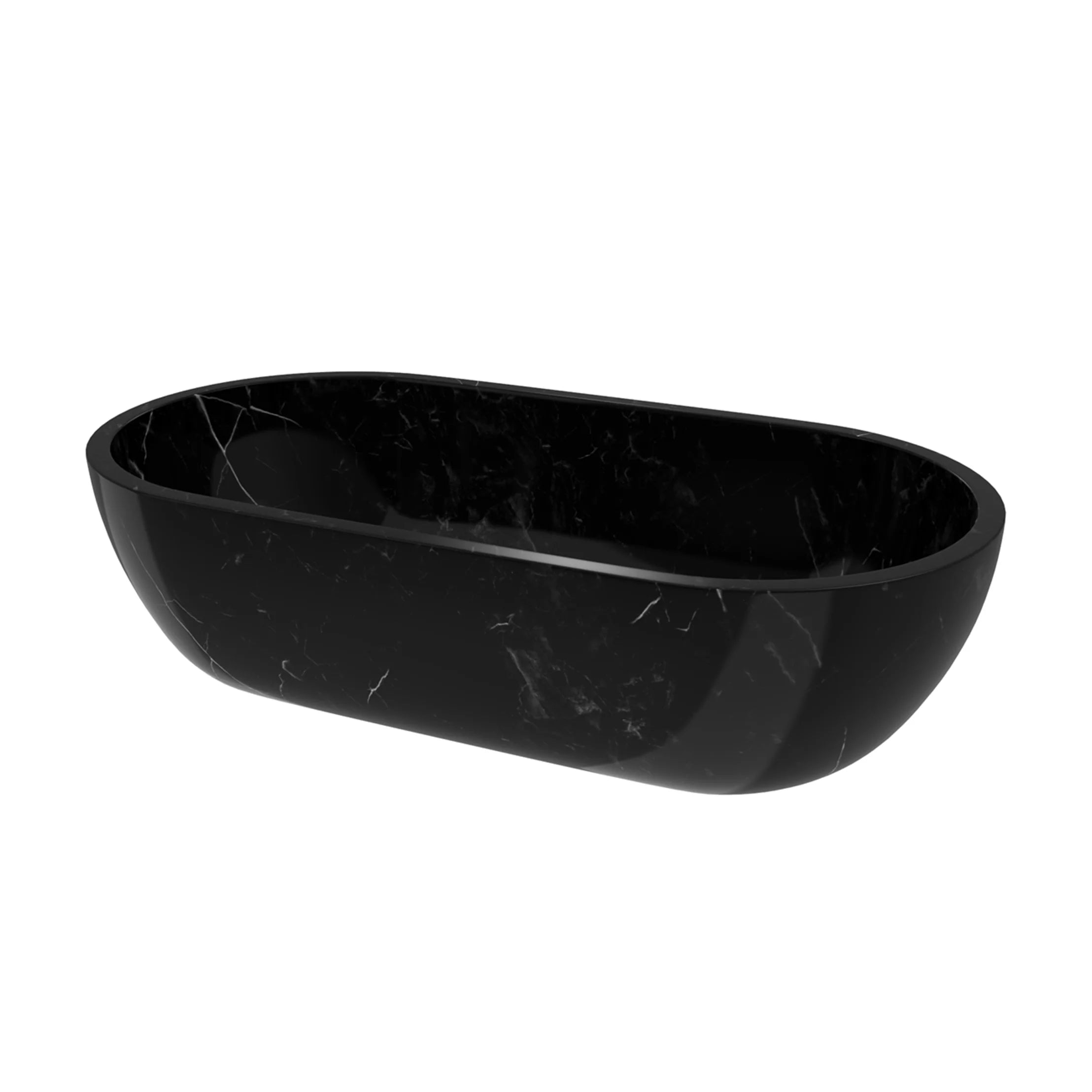 Monte Carlo 75 Inch Double Ended Marble Stone Tub