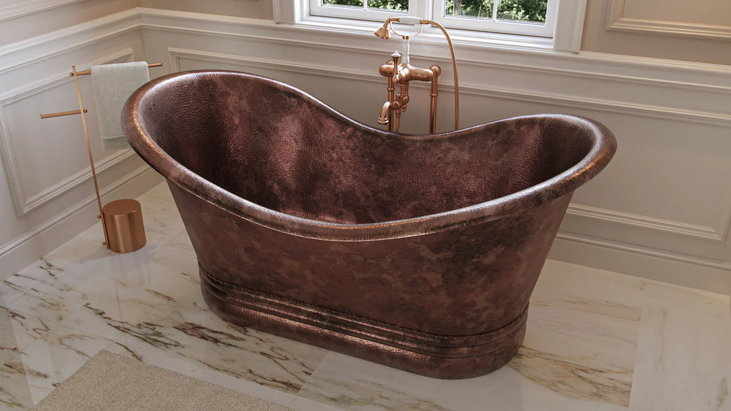 Eyre Copper Double Slipper Bathtub