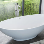 Grasse 75 Inch Resin Double Slipper Matte Tub
