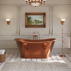 Santiago Copper Freestanding Double Slipper Bathtub