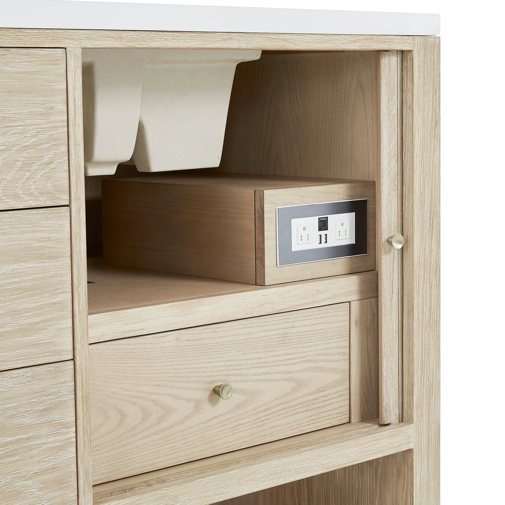 Marigot 72" Double Vanity in Sunwashed Oak