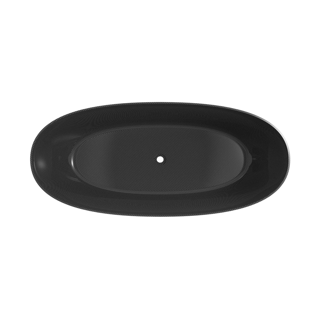 Soren 67-Inch Carbon Fiber Freestanding Soaking Bathtub