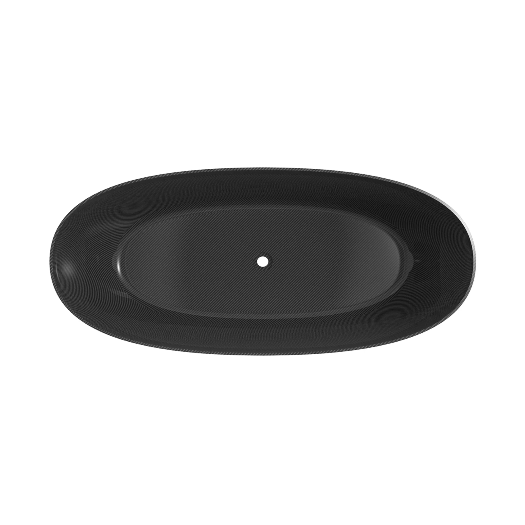 Soren 67-Inch Carbon Fiber Freestanding Soaking Bathtub