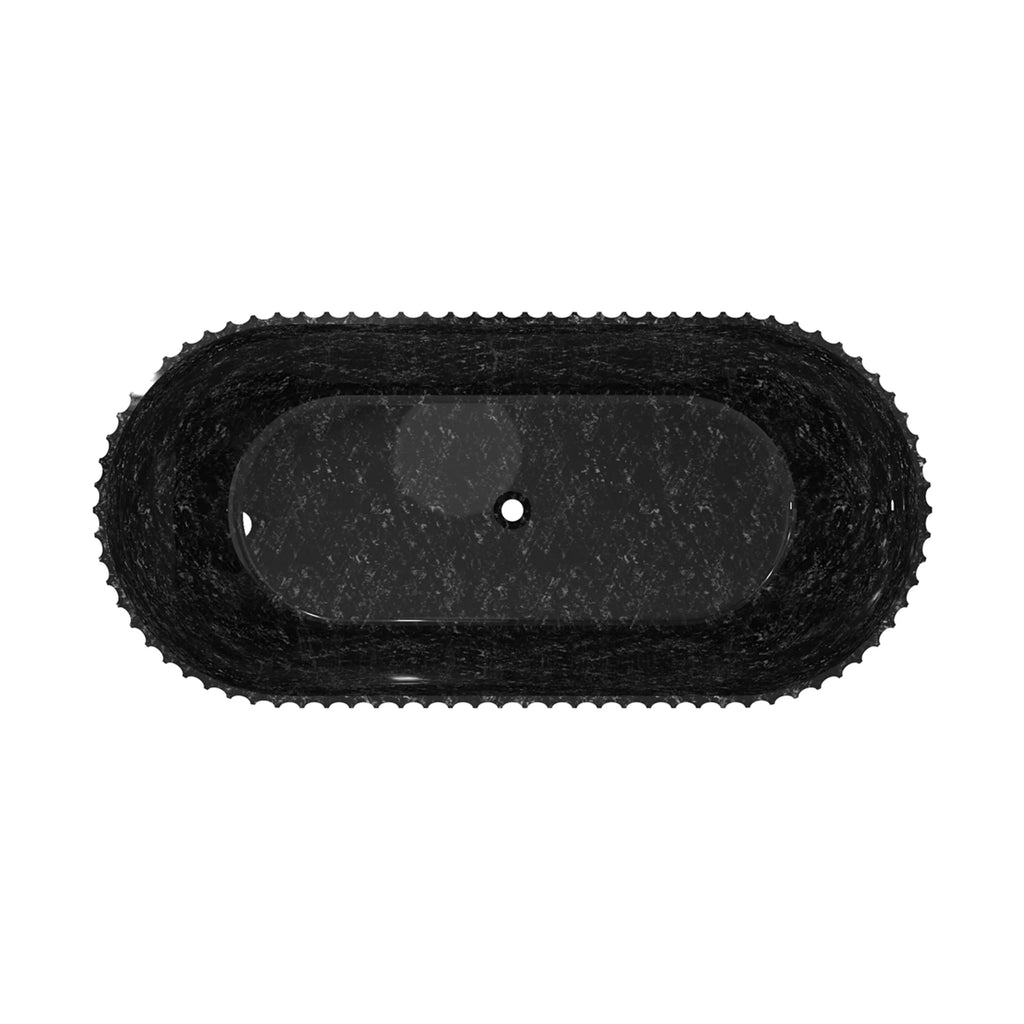Ansel 67-Inch Carbon Fiber Freestanding Soaking Bathtub