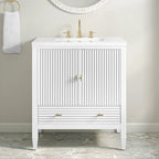 Myrrin Single Vanity,  w/ 3 CM White Zeus Silestone Top