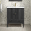 Myrrin Single Vanity,  w/ 3 CM White Zeus Silestone Top