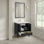 Myrrin Single Vanity,  w/ 3 CM White Zeus Silestone Top