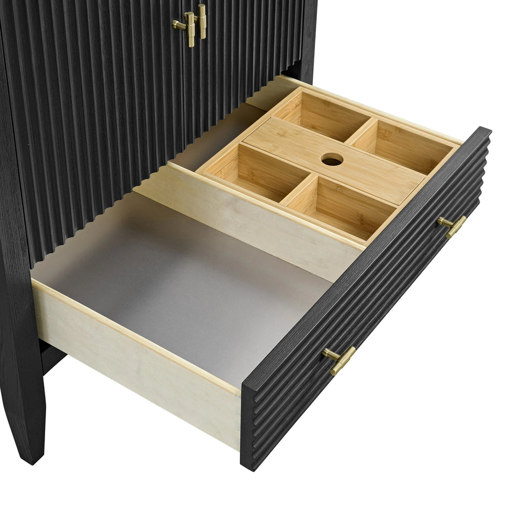 Myrrin Single Vanity,  w/ 3 CM White Zeus Silestone Top