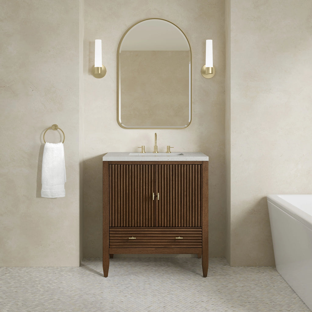 Myrrin Single Vanity,  w/ 3 CM White Zeus Silestone Top