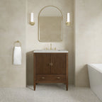 Myrrin Single Vanity,  w/ 3 CM White Zeus Silestone Top