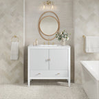 Myrrin Single Vanity,  w/ 3 CM White Zeus Silestone Top