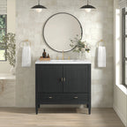 Myrrin Single Vanity,  w/ 3 CM White Zeus Silestone Top