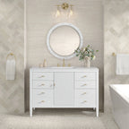 Myrrin Single Vanity,  w/ 3 CM White Zeus Silestone Top