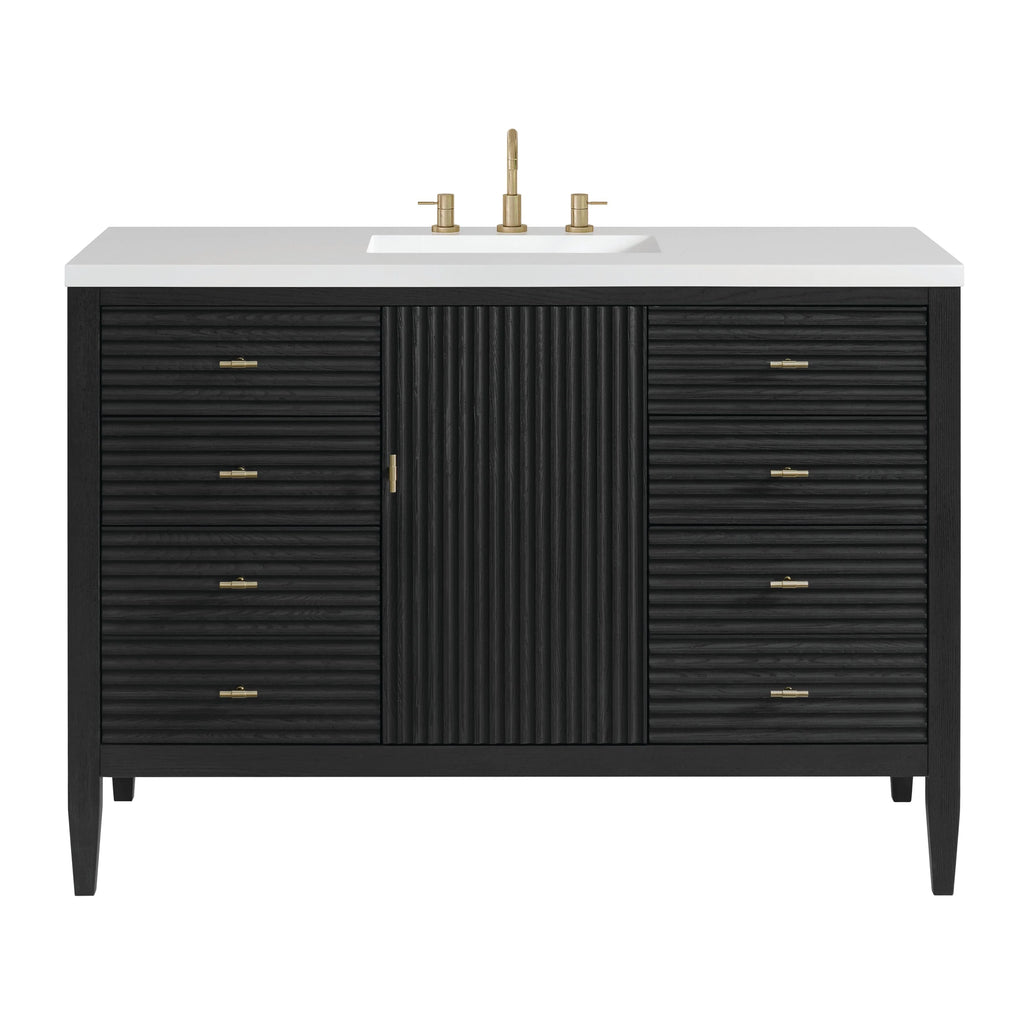 Myrrin Single Vanity,  w/ 3 CM White Zeus Silestone Top