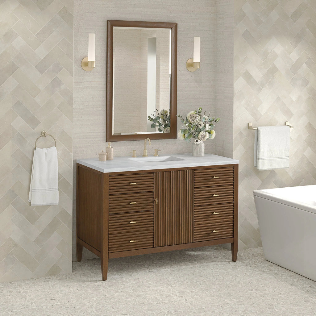 Myrrin Single Vanity,  w/ 3 CM White Zeus Silestone Top