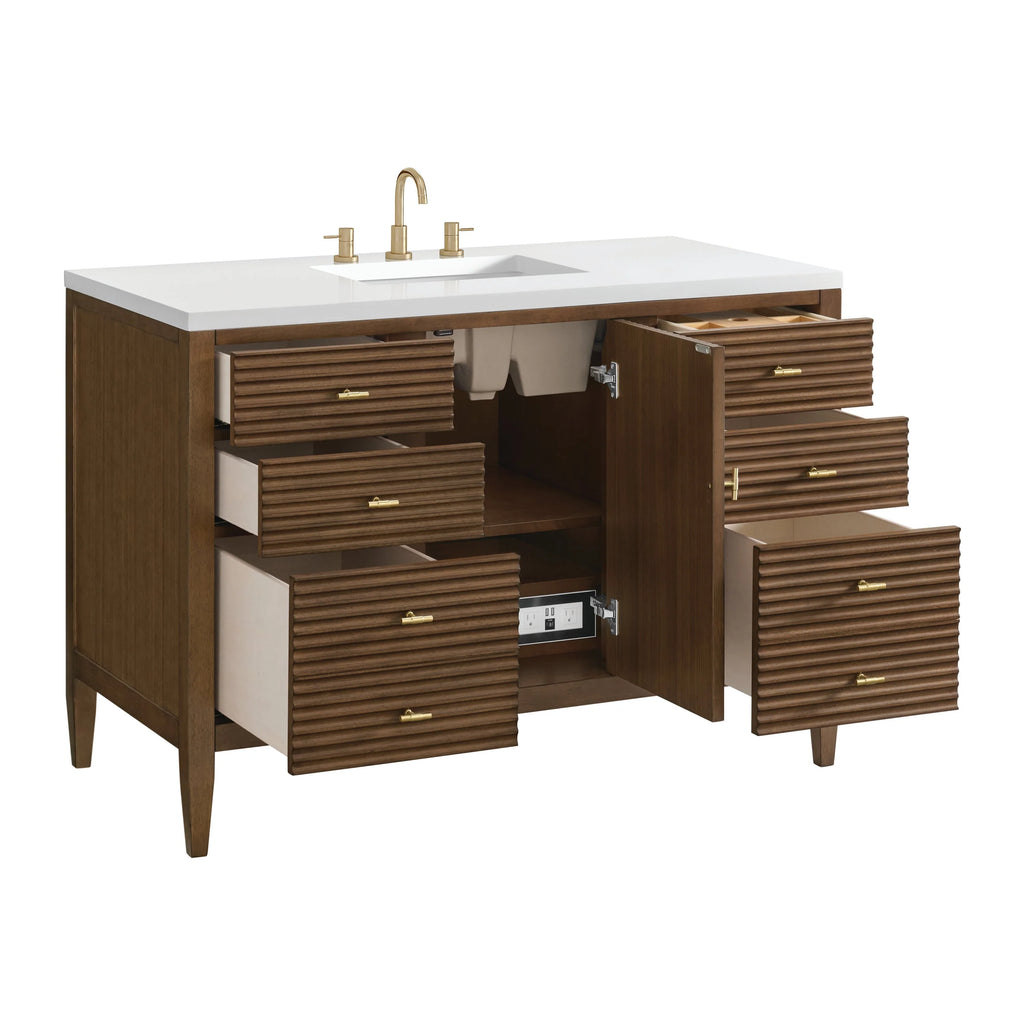 Myrrin Single Vanity,  w/ 3 CM White Zeus Silestone Top