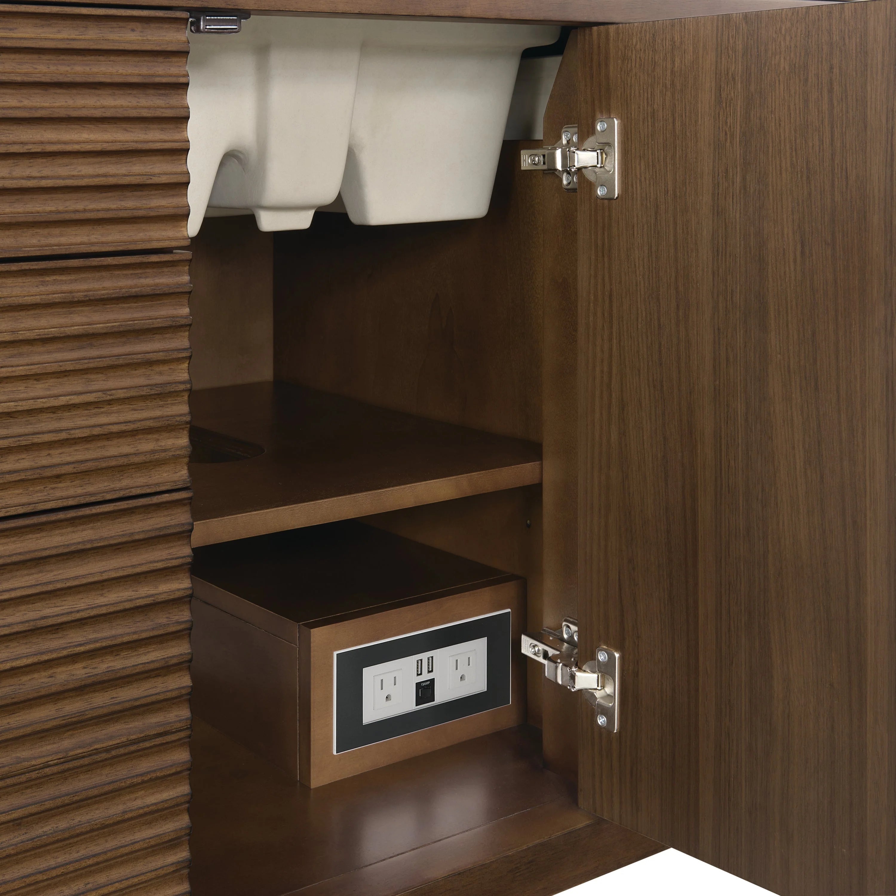 Myrrin Single Vanity,  w/ 3 CM White Zeus Silestone Top