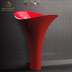 Calla Lily Pedestal Sink