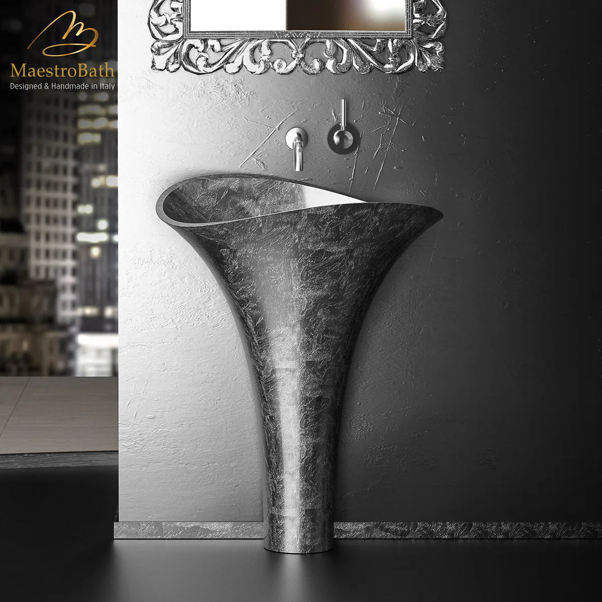Calla Lily Pedestal Sink