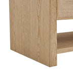 Solene Single Vanity, Seaside Oak, w/ 3 CM White Zeus Quartz Top