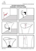 Ruffle Pedestal Sink