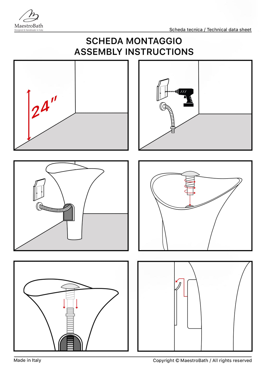 Calla Lily Pedestal Sink