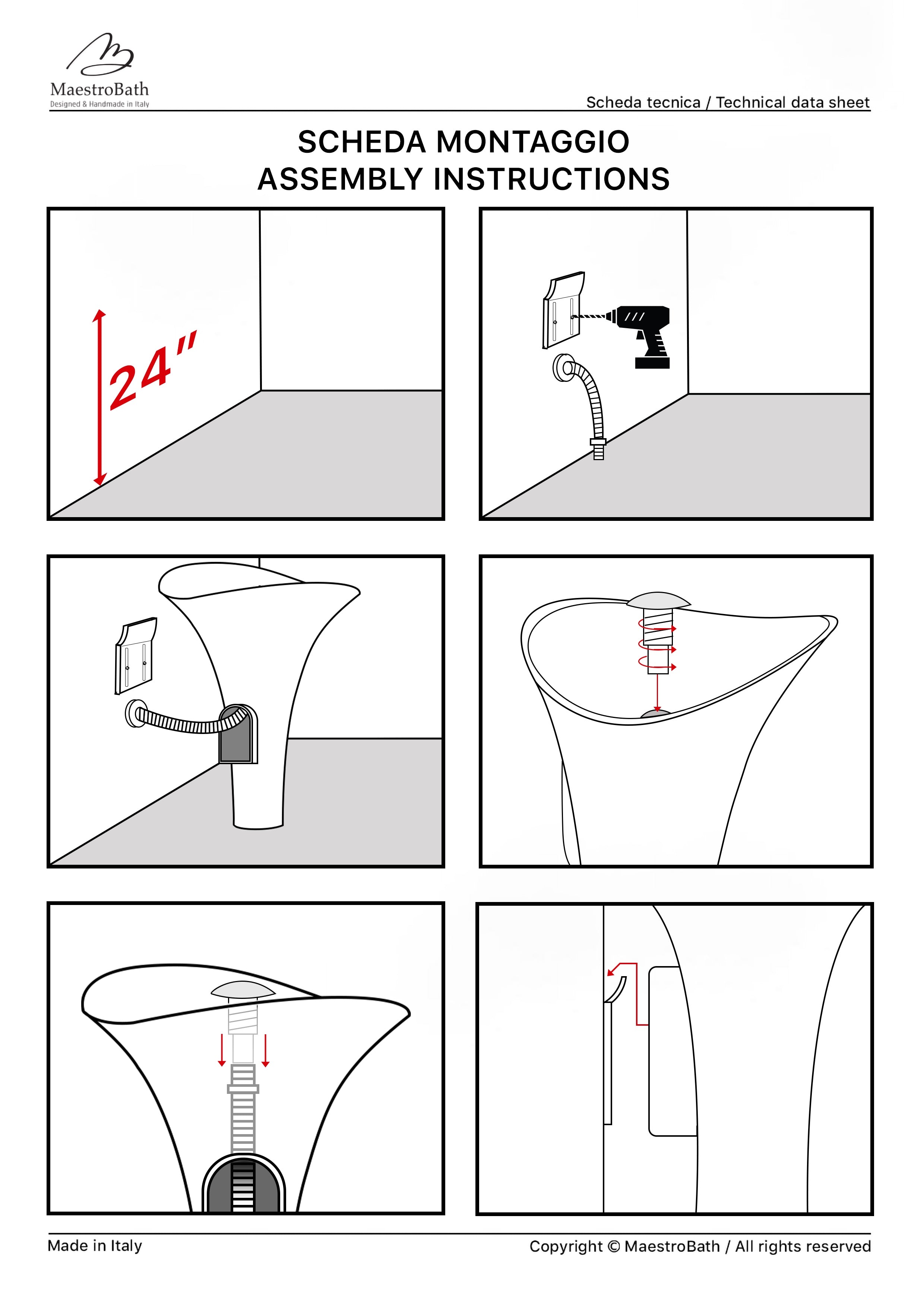 Calla Lily Pedestal Sink