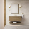 Allamari 48" Single Vanity, Dune Mist w/ 3 CM White Zeus Silestone Top