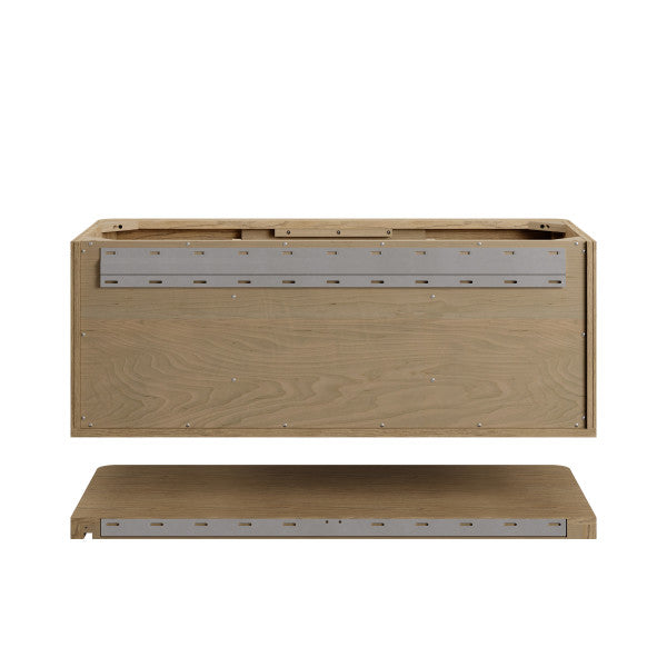 Allamari 48" Single Vanity, Dune Mist w/ 3 CM White Zeus Silestone Top