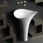 Calla Lily Pedestal Sink